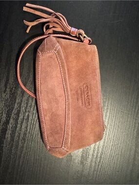 Coach Suede Wristlet